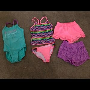 Girls youth swimsuit sets